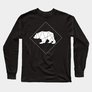 Abstract Grizzly Bear Long Sleeve T-Shirt